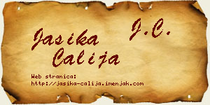 Jasika Čalija vizit kartica
